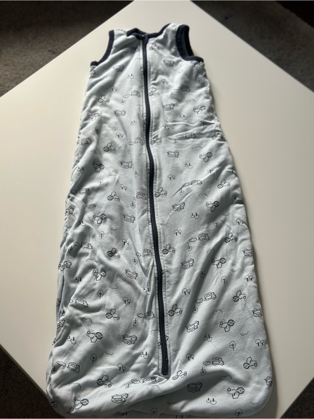 Light Blue Printed Winter Sleep Sack Size 18-48 Months